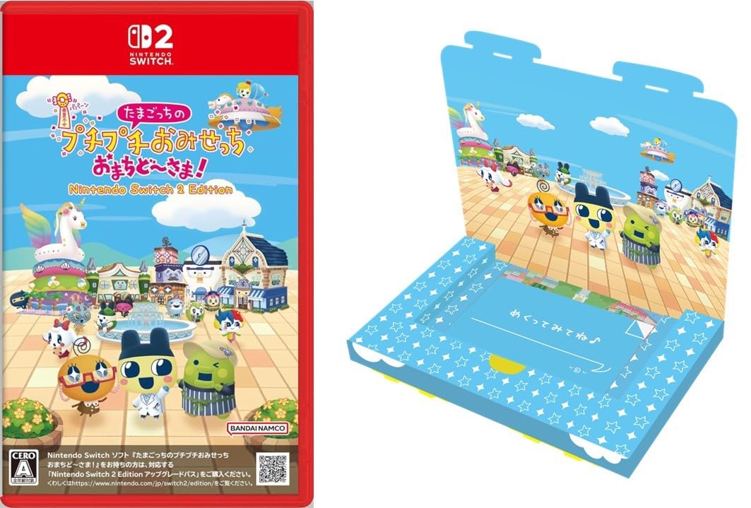

дизайн коробки Tamagotchi Puchi Puchi Omisetchi Nintendo Switch 2 Edition Оригинальные цифровые обои [Оригинал в комплекте] Омасита! -Switch2 [Бонус]