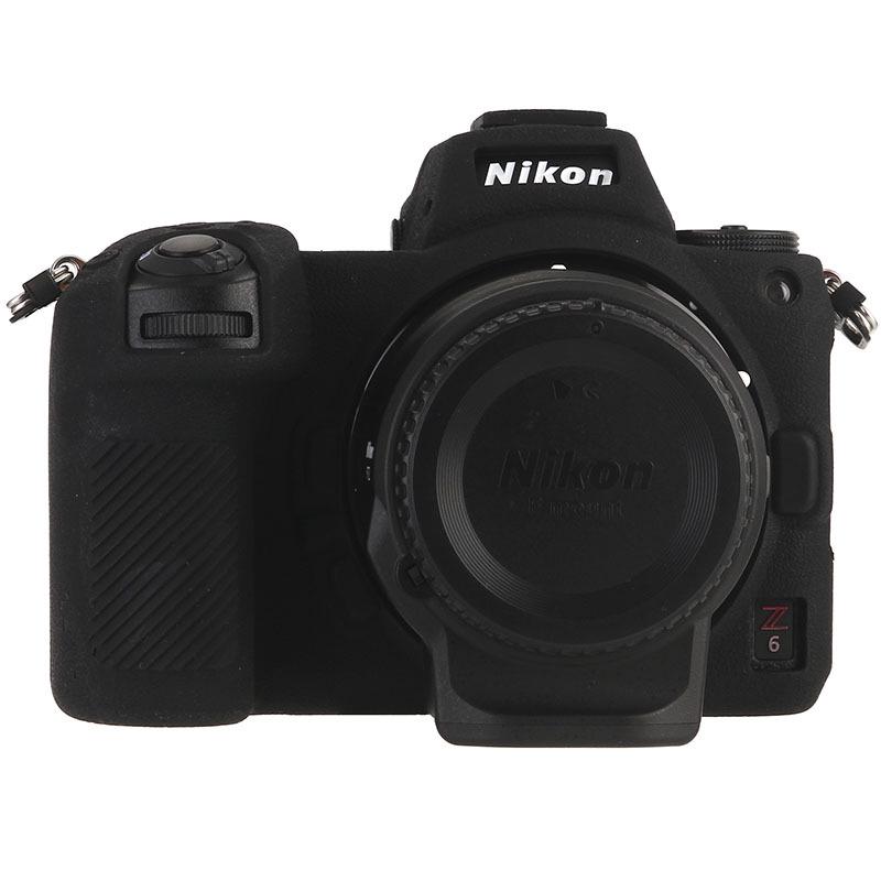 FUYALIN Silikon-Kameratasche: Rutschfest, Staubdicht, Kollisionsschutz für Nikon Z6/Z7 mit Litschi-Muster.