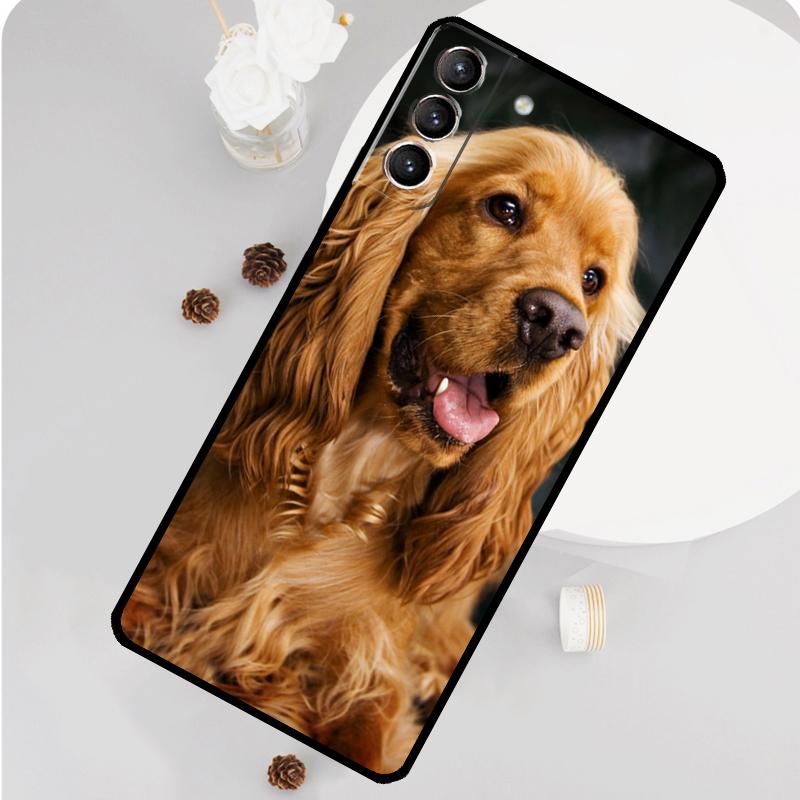 Cocker Spaniel Dog Phone Case For Samsung Galaxy S26 S23 Ultra S20 S21 S22 S24 S25 Plus S10 S25 FE Funda Cover