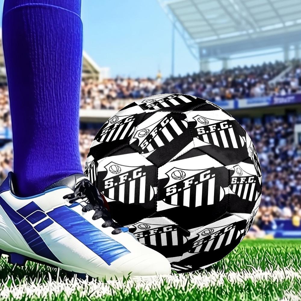 Sport Club Football Crest Printed Size 5 Soccer Balls, Anti-Slip, Protective Football, Outdoor Sport, a Unique Gift Suitable for him/her, Birthday