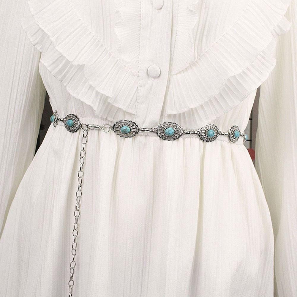 All-match Y2K Punk Style Dress Accessories Metal Belt Bohemian Belts Ethnic Style Women Waist Chain