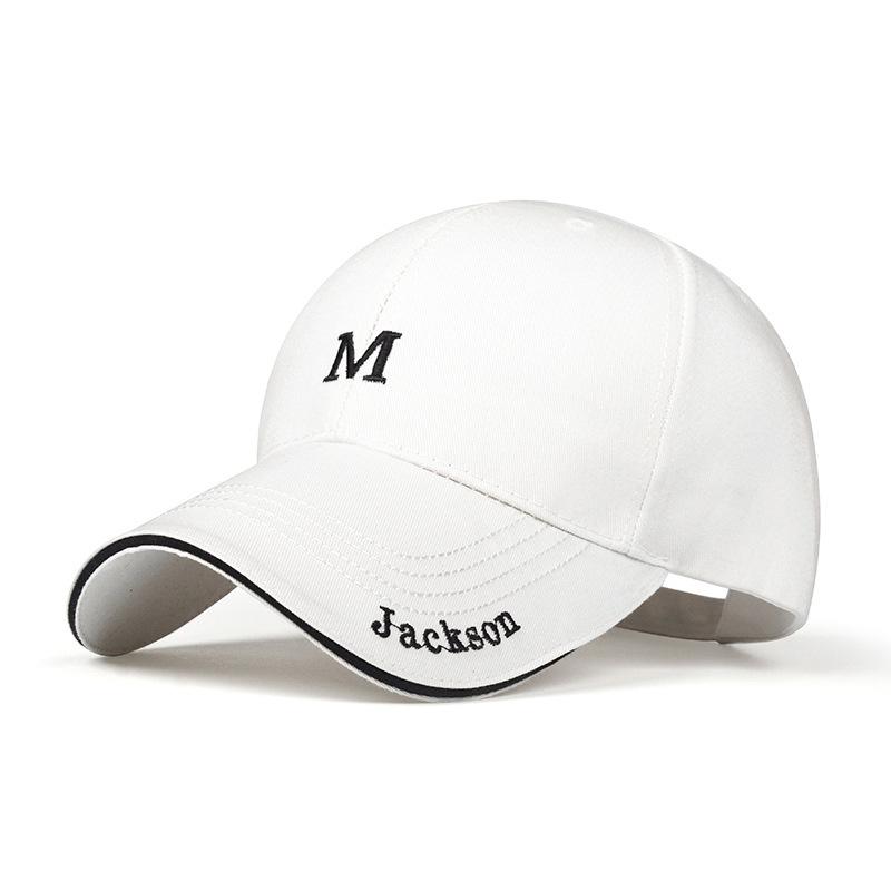 Cappellino da Baseball Lettera M Cappellino per Sport all'Aperto Cappello Ricamato per Giovani Moda Primavera e Autunno Cappelli da Sole da Uomo e da Donna