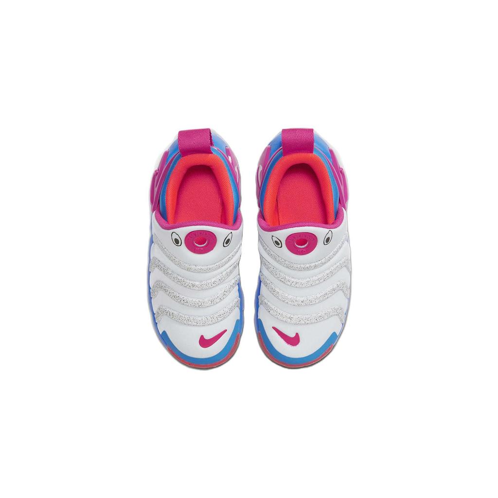 Nike Dynamo Go Comfortable Versatile Non-Slip Low-Top Kids Casual Shoes Kids Casual Shoes White Blue Pink FB9100-400