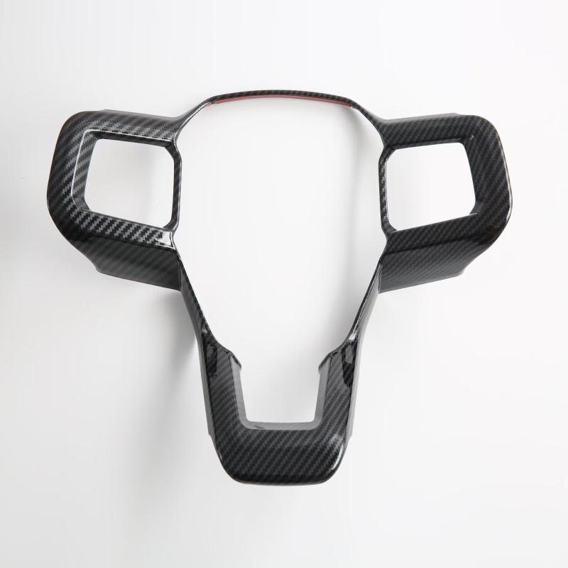 For Ford Mustang 2024 2025 ABS CarbonFiber Car Steering Wheel Trim direction Control Button Frame Cover Interior Accessories