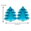 Silicone Christmas Tree Earring Epoxy Mold Handmade Earring Pendant Mold for Craft Enthusiasts Jewelry Making Tool