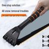 Car-Safe Snow Shovel & Brush: Non-Damaging Multi-Functional Ice & Frost Scraper