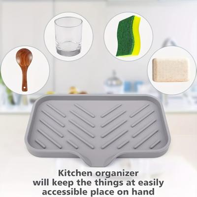 Silicone Soap Drain Pad, Non Slip Plastic Soap Tray, Multifunctional Soap Holder, Used for Bathroom Accessories