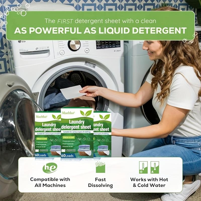 Verpackte 30 Stück Waschtabletten Konzentriertes Waschpulver Waschmaschine Kleidung Starke Reinigungsblätter Waschmittel, Frischer Duft