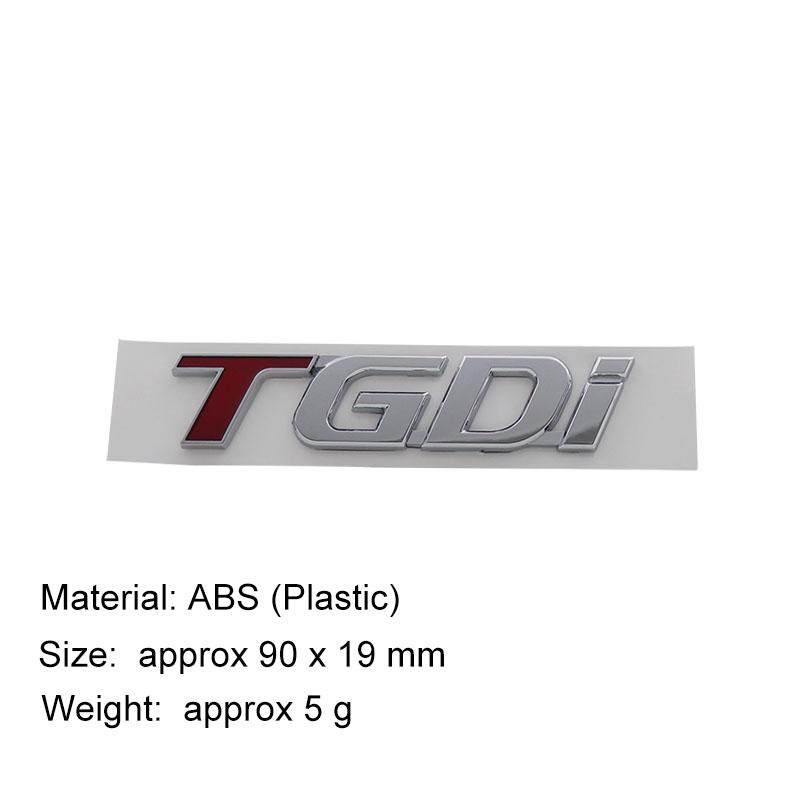 3D TGDI Letters Logo Car Sticker Tail Bumper Badge Auto Rear Trunk Emblem Accessories