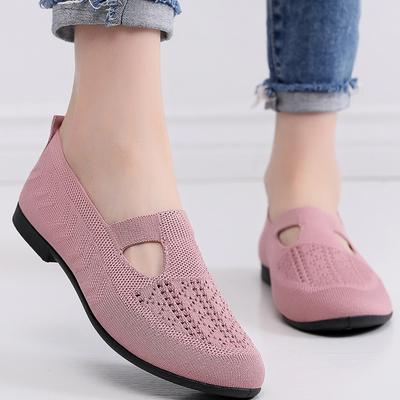 Breathable Women's Shoes,Soft Sole Shoes,Fly Weaving Women's Casual Shoes