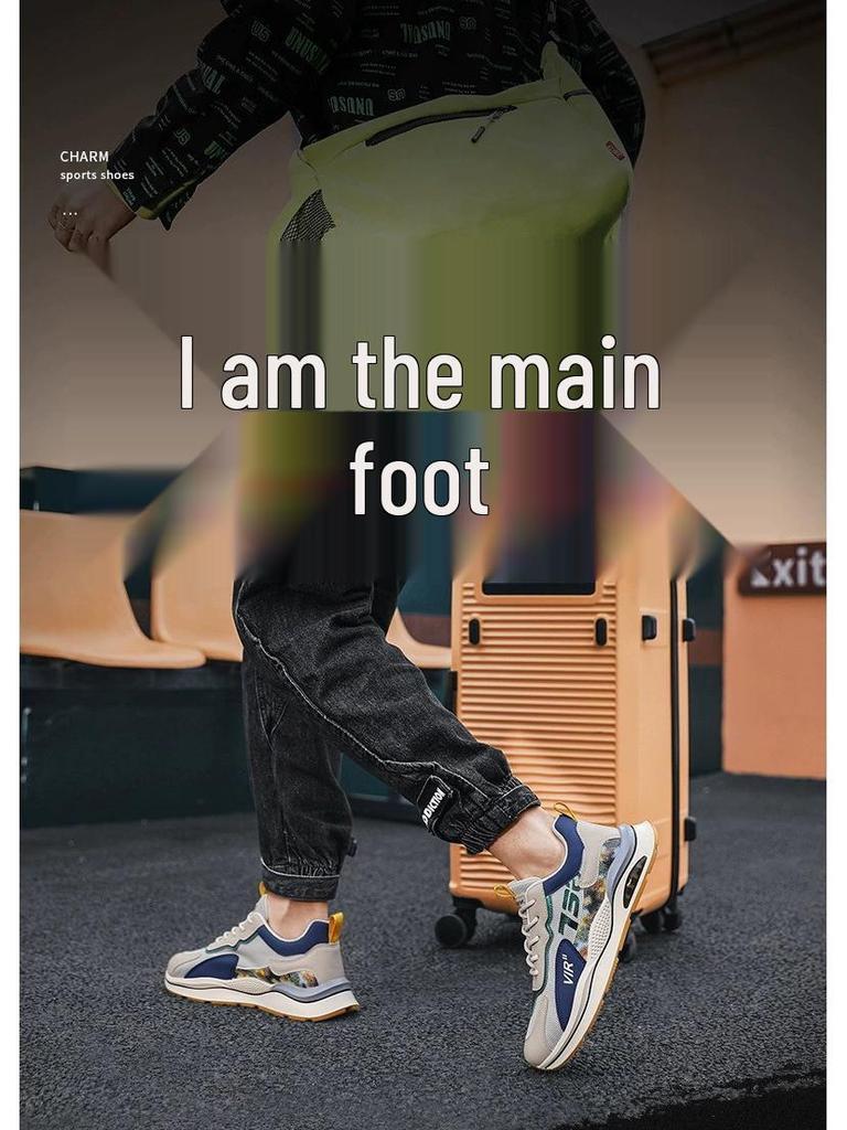 Men's 2025 Korean Mesh Casual Sneakers - Student Running & Dad Shoes