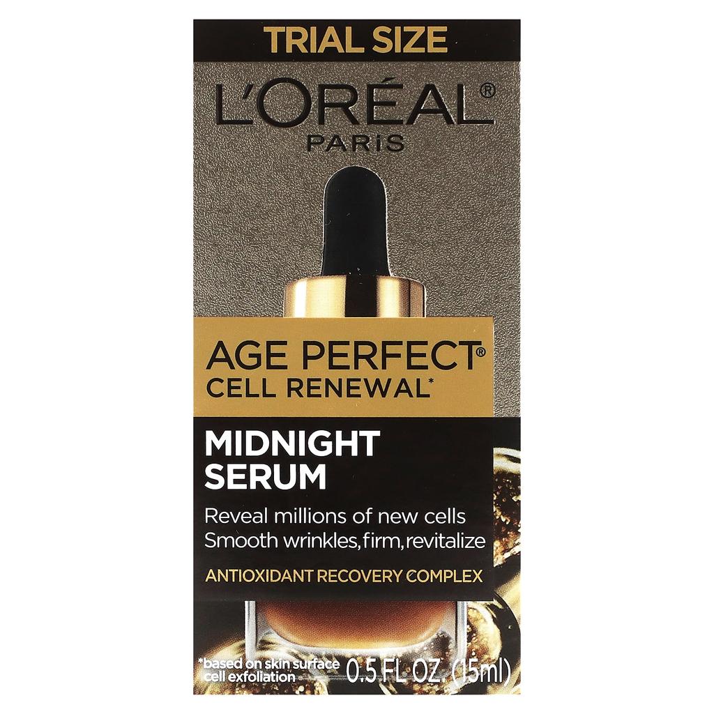 L'Oréal, Age Perfect Cell Renewal, Midnight Serum, Sample Size, 15 Ml (0.5 Fl Oz)