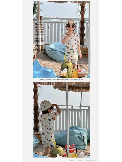 Koreanischer Stil 2025 Sommer Schnelltrocknender Einteiliger Badeanzug für Kinder - Niedliches Tierdesign für Strandurlaube