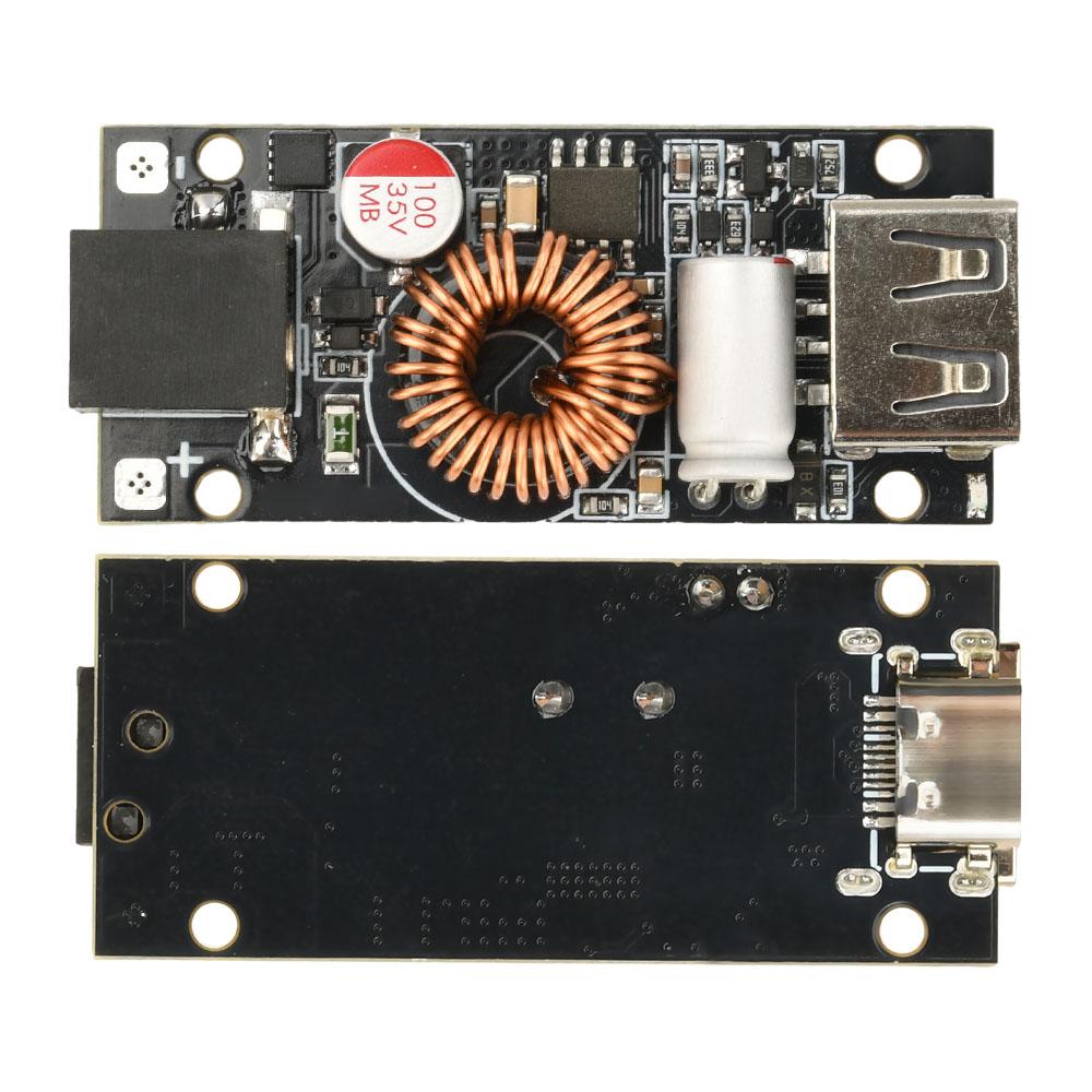 PD 65W Super Fast Charging Module Multi Protocol Mobile Phone DIY Fast Charger DC 7V-35V Step-Down Module Type-C USB DC5521 Port