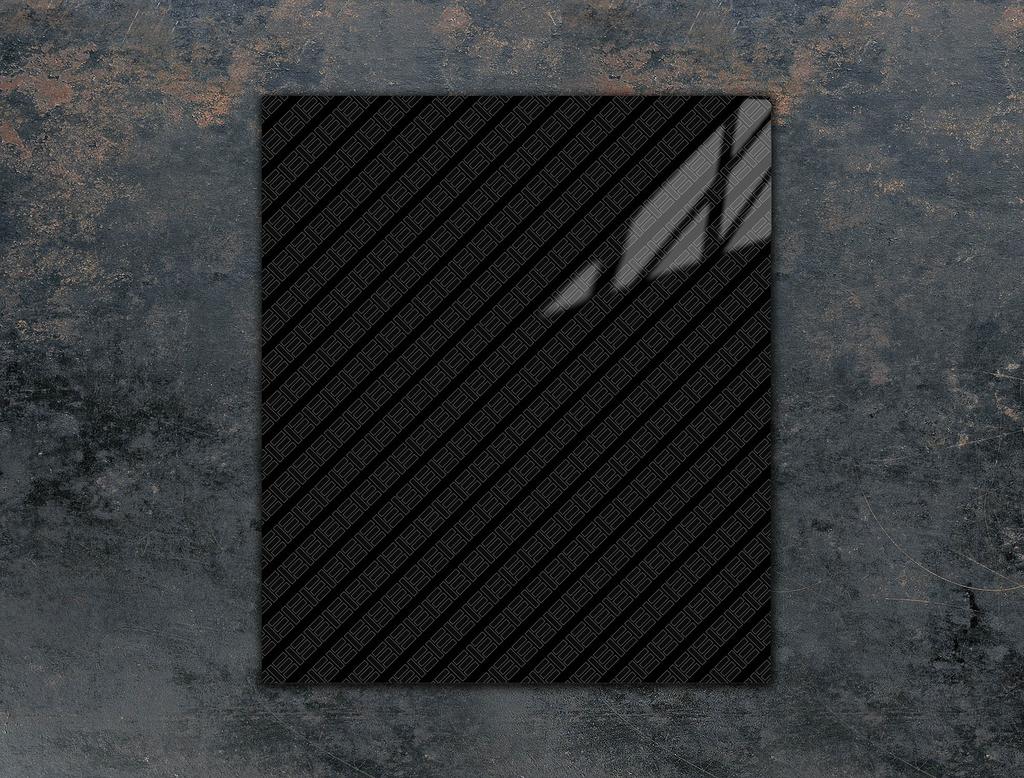 TAGLIERE IN VETRO 45x52 NERO