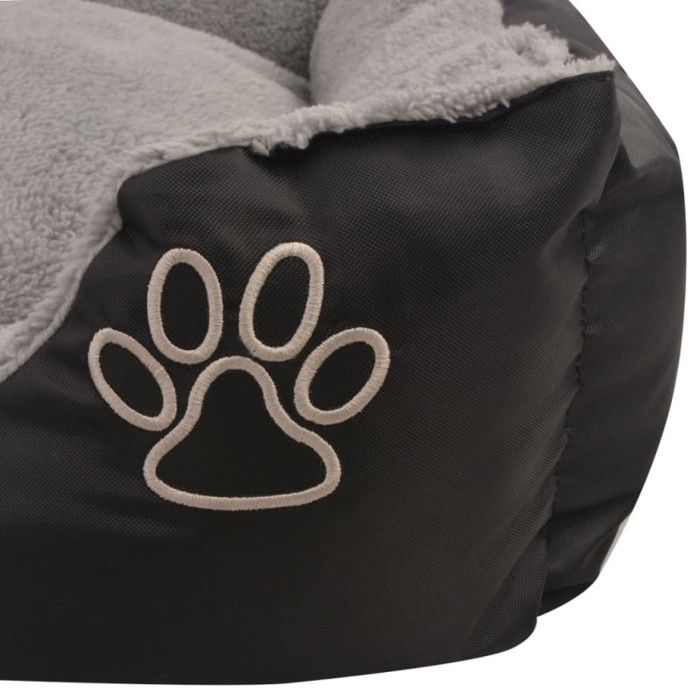 Lit pour chiens - vidaXL - Taille XXL - Noir - Rembourré - Antidérapant