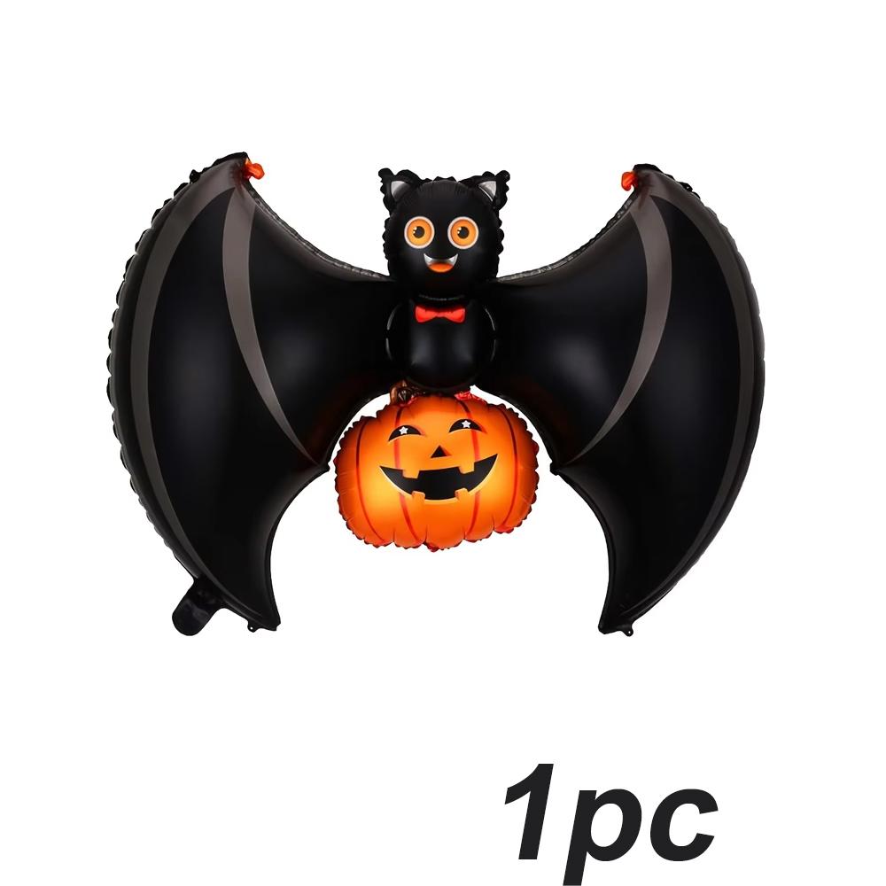 

1/5/10/20pcs Halloween Bat Lift Pumpkin Balloon Decor Suspends Pumpkin for Party Scene Supplies Gift Spooky Effect Photo Prop 36inch