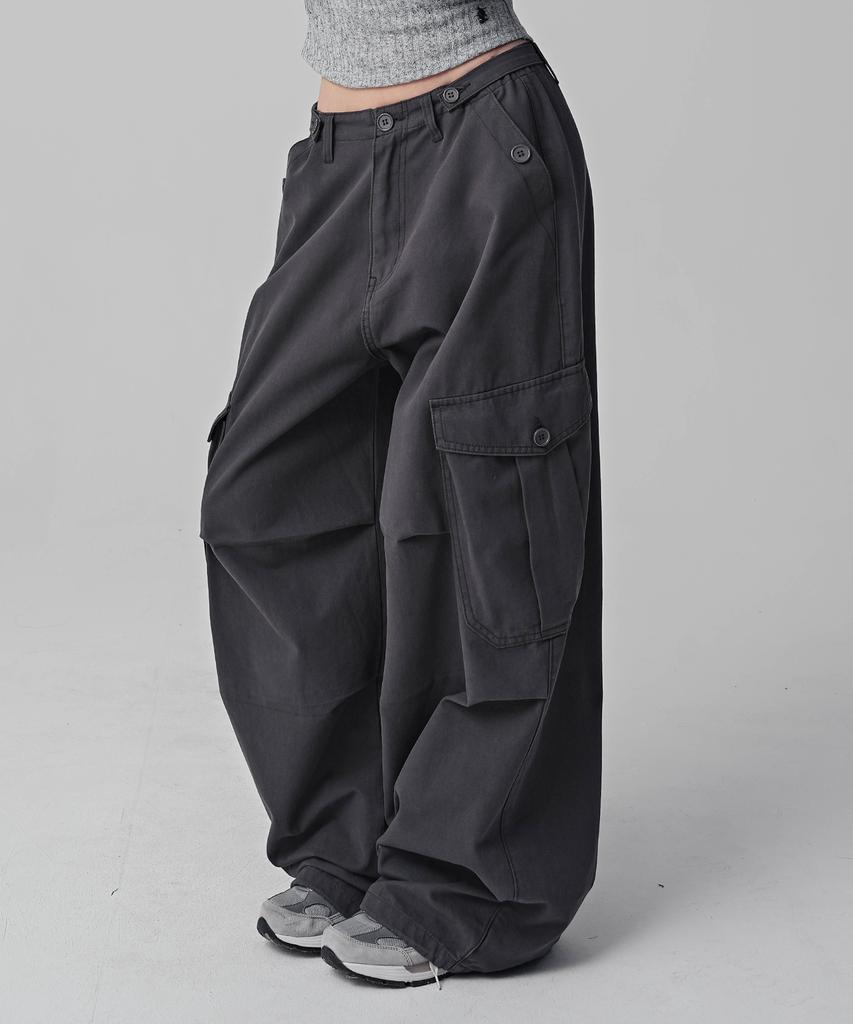 AVANDRESS Enter Wide Cargo Cotton Pants - 6Col (A Type)