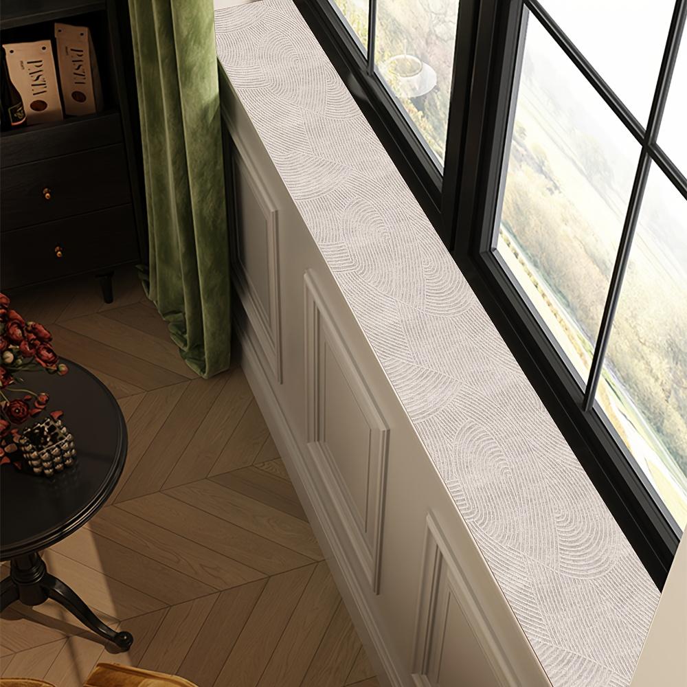Cojín para alféizar de ventana, cojín para mirador, cojín estrecho para borde de ventana de transformación, decoración de balcón antideslizante y a prueba de polvo