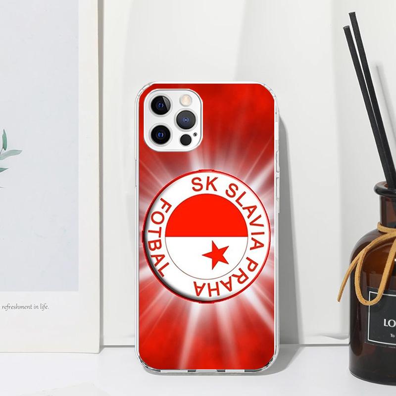 Sk Slavia Praha Czech Republic Phone Case For Iphone 17 Air 16 15 Plus 16E 14 Pro Max 13 Mini 12 11 7 8 SE Fundas Soft Back Cove