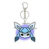 Anime Glaceon Flareon Jolteon Cartoon Acrylic Keychain Figure Keyring Ornament Collectible Accessory Charm Couple Chain Jewelry