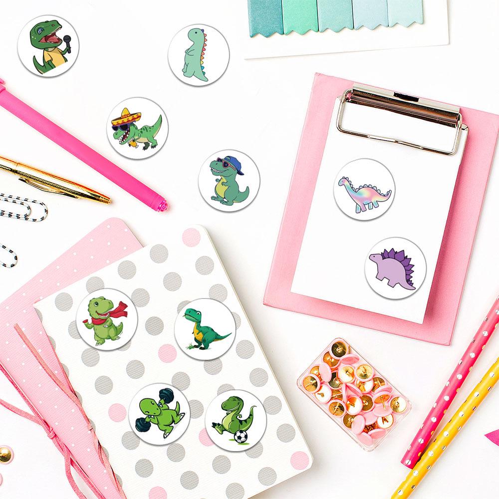 500/Sheet Creative Dinosaur Stickers for Journals, DIY Phone Cases, Notebooks, and More