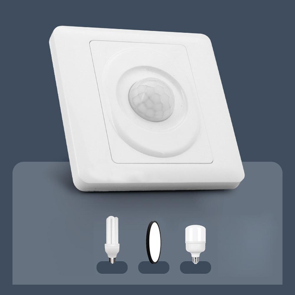 AC 220V LED PIR Motion Sensor Light Switch Infrared Human Body Detection Auto On Off Light Smart Switch for Corridor Staircase