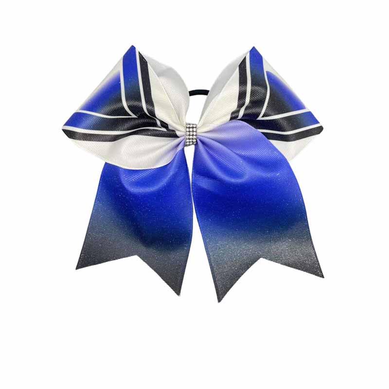 European and American Style Shiny Bow Leather Band Hair Ties for Girls