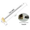T12 Chisel Type Soldering Iron Tip - Wide, Enlarged, and Flat Spatula Type