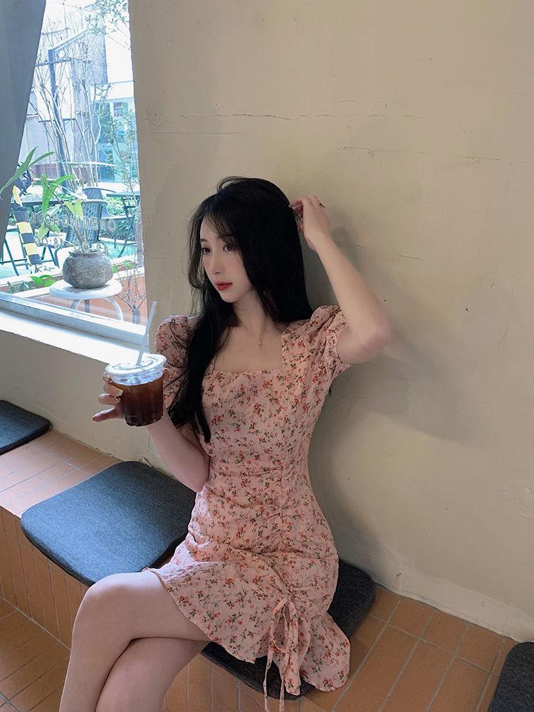 Korean-Style Artistic Floral Skirt for Women – Gentle and Unique Summer Design