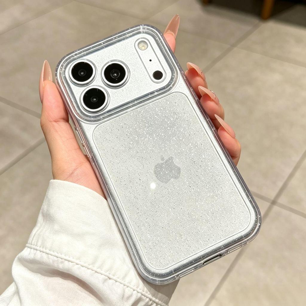 Glitter Phone Case for Apple 18 Pro Max iPhone 17 with Full Lens Coverage & Anti-Drop Protection