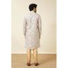 Manyavar Men's Cotton Printed Full Sleeves Knee Length Kurta Set (Beige, XL)