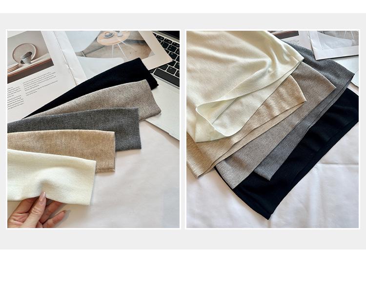 Winter 2025 Women's European-Style Knit Base Layer with Deep V-Neck - Unique and Mature Design