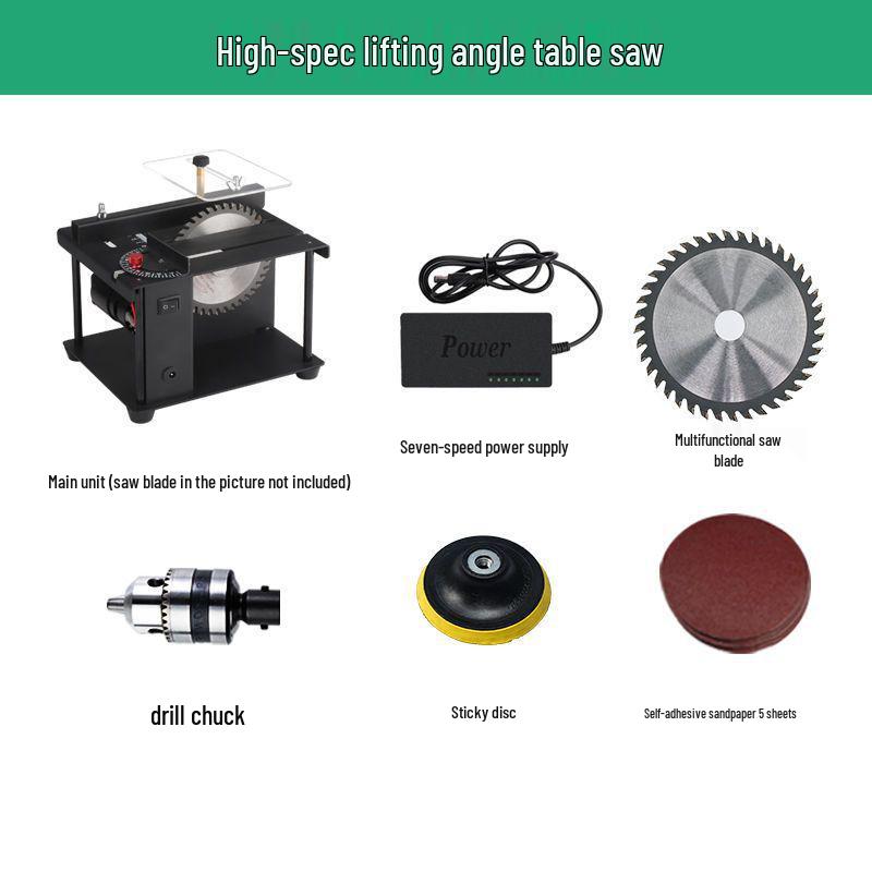 Compact Multi-Functional Table Saw for DIY Woodworking & Jade Cutting