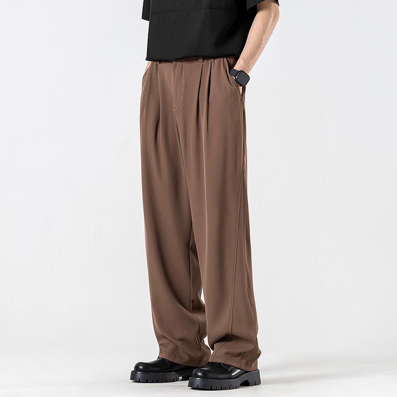 Unisex Sommer Eis-Seide Lockere Gerade Bein Hose