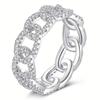 Ring Female Internet Celebrity Han Fan Geometric Buckle Jewelry Light Luxury Ring