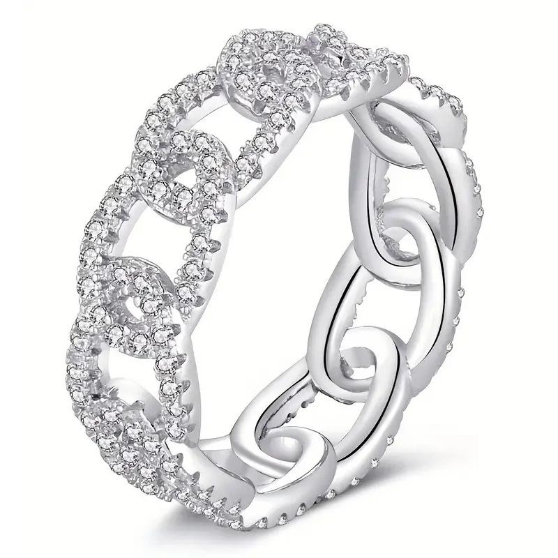 Ring Female Internet Celebrity Han Fan Geometric Buckle Jewelry Light Luxury Ring