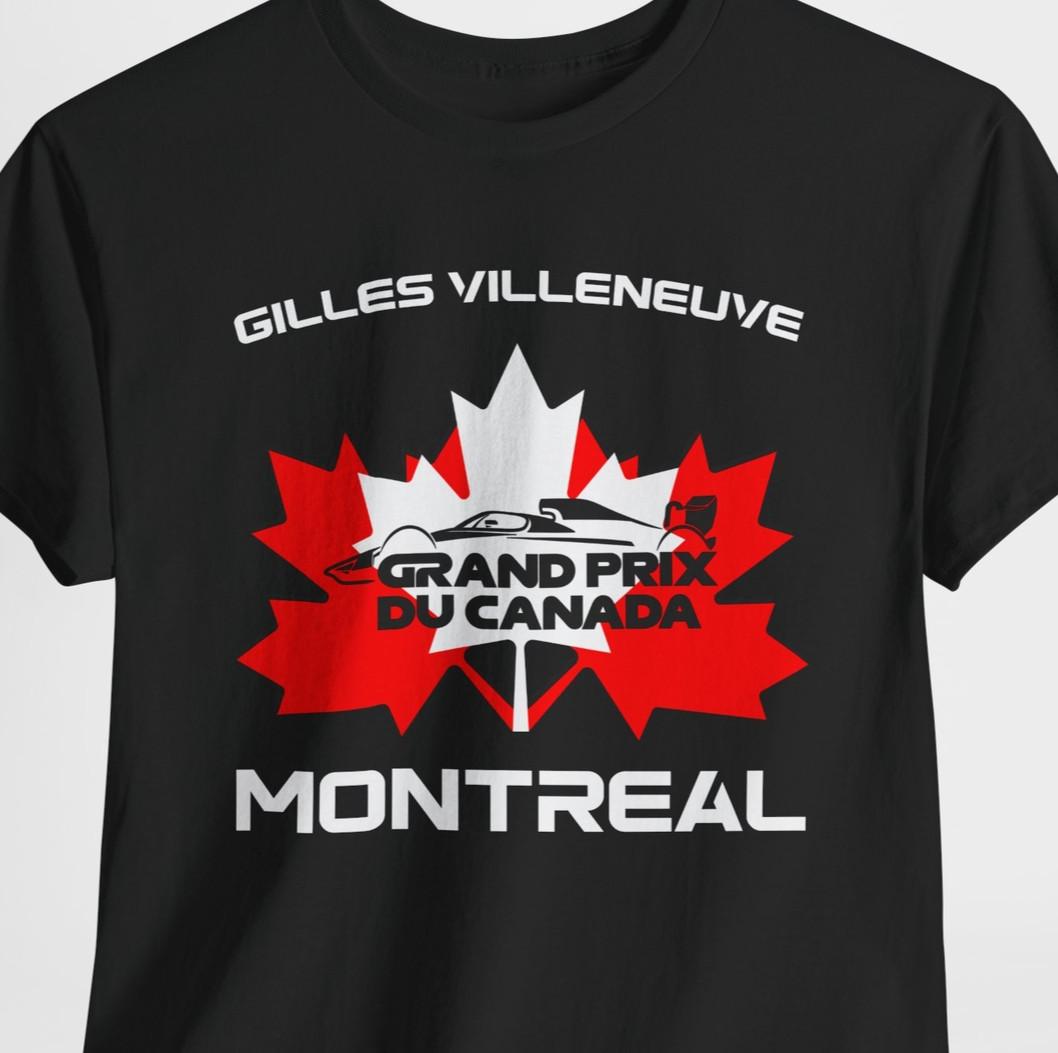 Canada GP F1 Canadian Grand Prix Shirt Gilles Villeneuve Montreal Formula One 1 XL