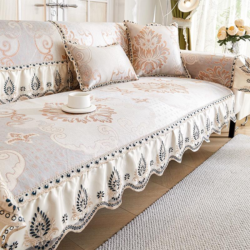 

Летний коврик для дивана Подушка для дивана Ткань Нескользящий Европейский ротанговый коврик Подушка для сиденья Летняя охлаждающая подушка Простой чехол-полотенце для дивана 70*70cm