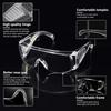 Clear Safety Glasses, Splash Proof Goggles with Anti Fog, Lab Goggles, Lightweight Protective Eyewear 2 Pack