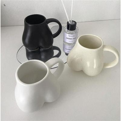 Butt Body Shape Coffee Mug Porcelain 3D Water Cup Milk Cup Ceramic Mug  School/Office
