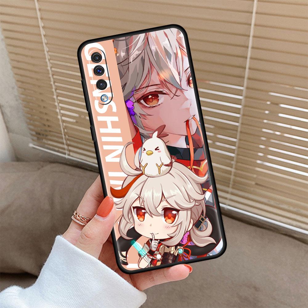 Genshin Impact Game Phone Case For Samsung Galaxy A50 A20e A20s A02s A03 A70 A52 A51 A30 A10 M52 M31 S7 Black Fundas Cover