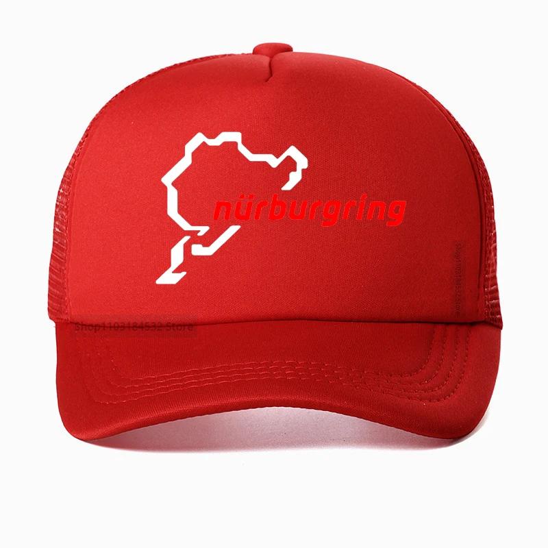 Stile Auto Corsa Strada Corsa Nurburgring cappello per Unisex Cappellino da Baseball da Corsa cool Rete Traspirante Cappellini Trucker Casquette Gorras