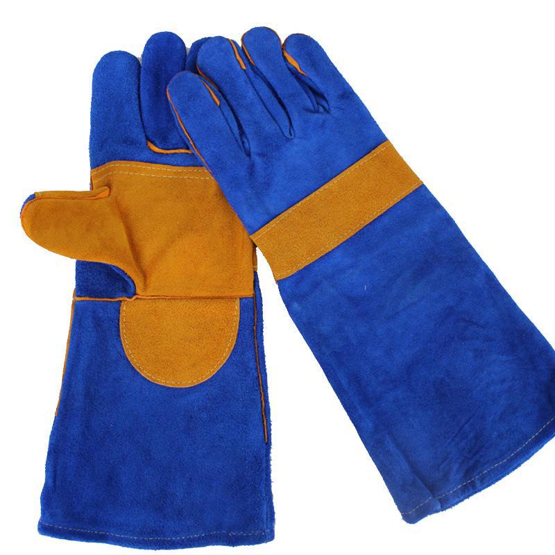 

Длинные перчатки для сварки из коровьей кожи длиной 40 см с усилением и высокой термостойкостью Jiahu (about 40cm)