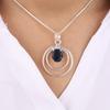 London Blue Topaz Gemstone 925 Sterling Silver Jewelry Pendant  Anniversary Gift PP-61-15
