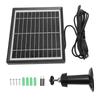 10W Solar Panel for Bird Feeder Camera USB C IP66 Water Proof 360 Degree Mount Doorbell Solar Panel for Rechargeable