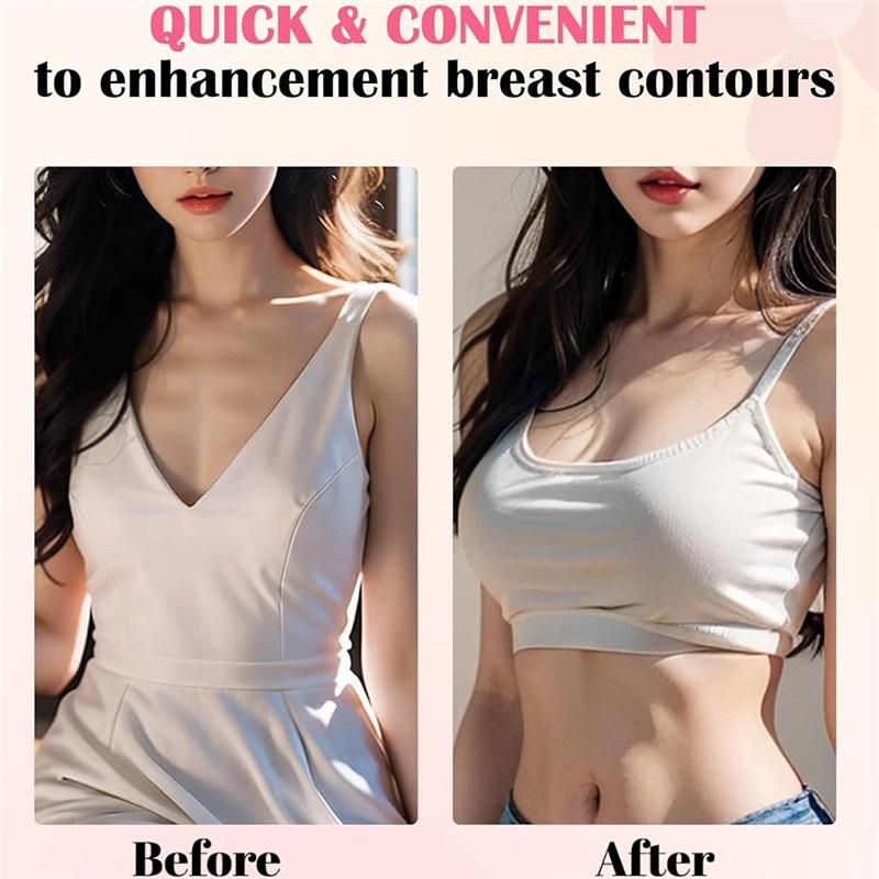Realistic Self-Adhesive Fake Breast Artificial Silicone Breast Female Anchor Fake Chest Bra for Cosplay Crossdresser Transgender