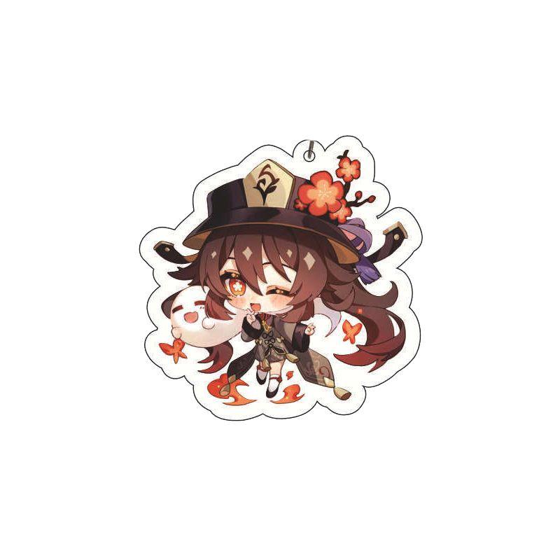 Original Genshin Impact Game Character Cover Acrylic Cute Keychain Charm For Fans