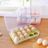 15 Compartment Refrigerator Egg Box Fresh-Keeping Box Plastic Portable Food Storage Box Transparent Egg Tray Box Storage Box