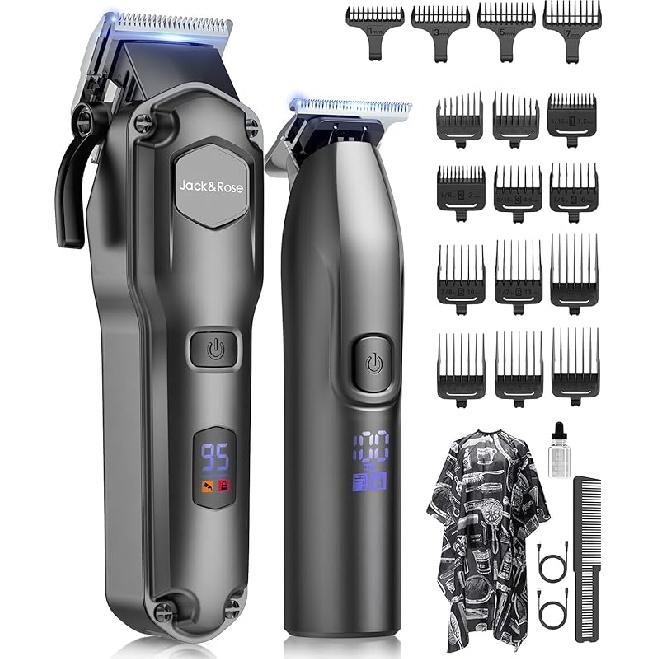 Набор машинок для стрижки и триммеров Jack & Rose, Беспроводная машинка для стрижки волос для мужчин, Набор парикмахерских машинок